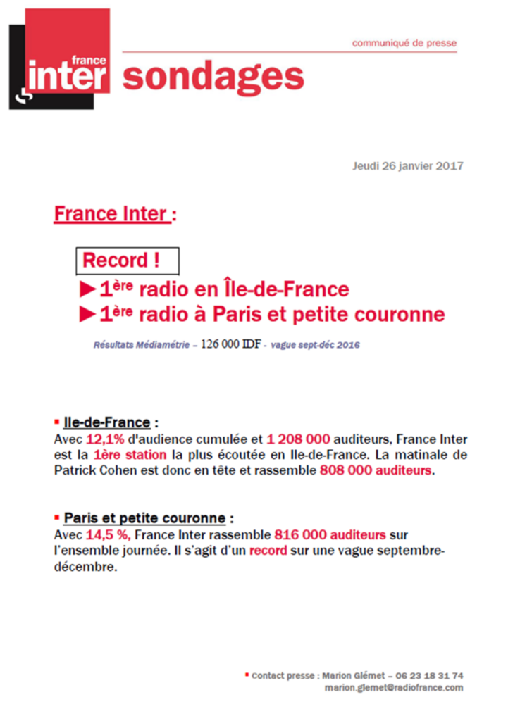 2017-01-26, CP France Inter