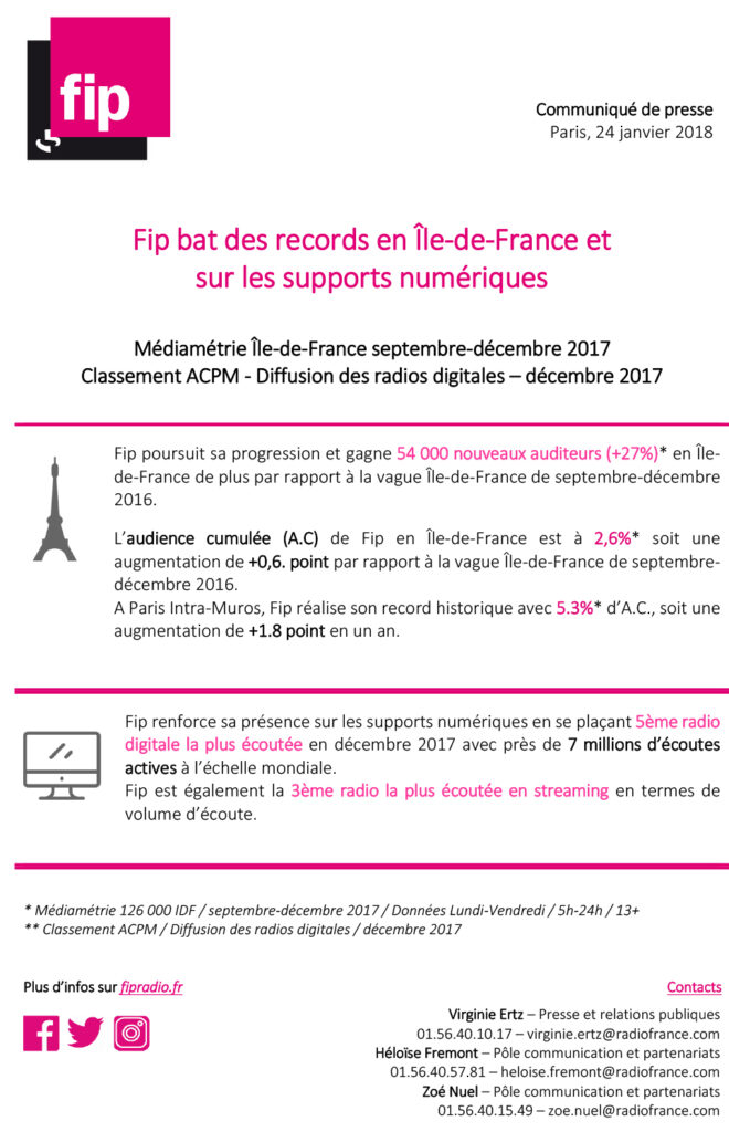 CP janvier 2018, FIP